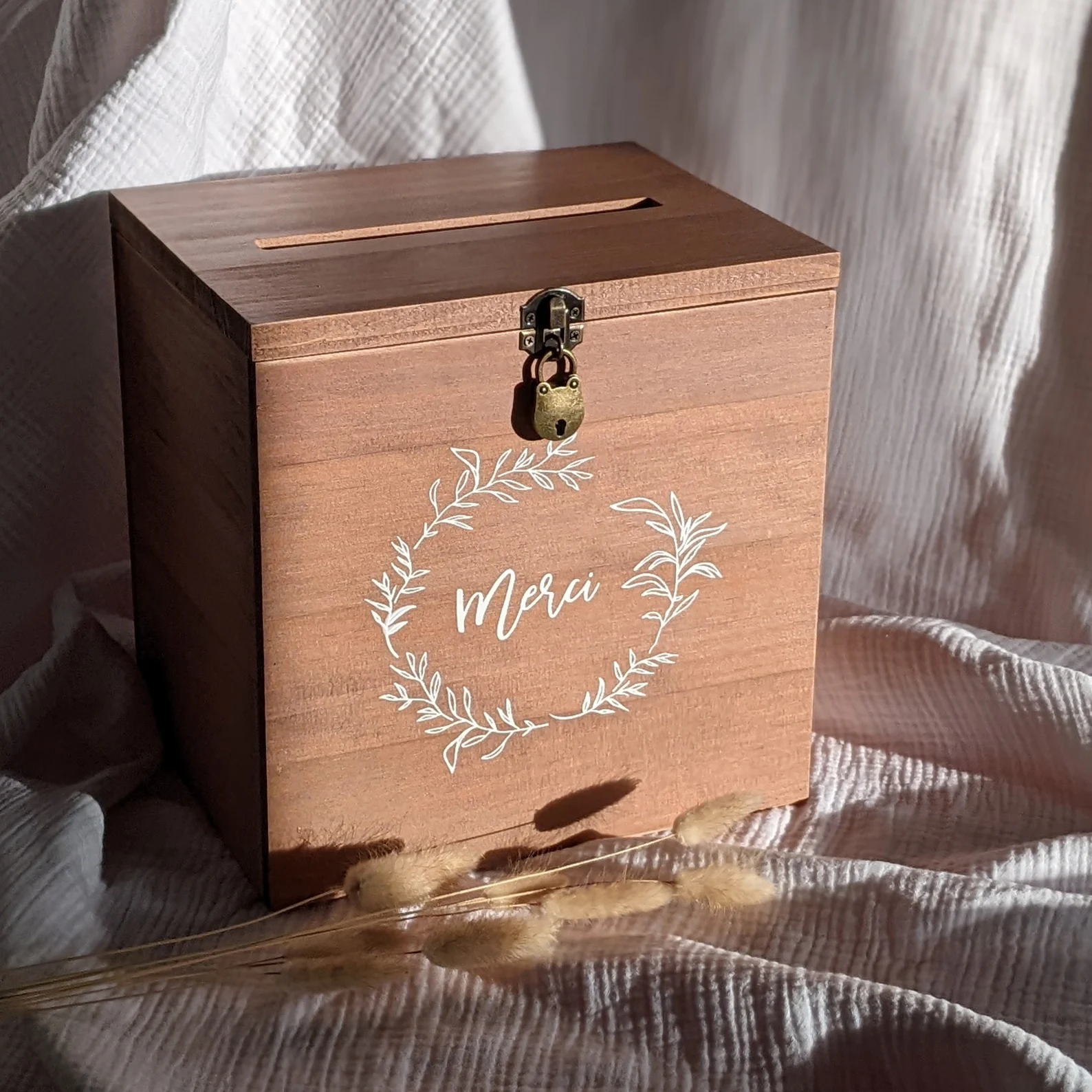 Urne en bois