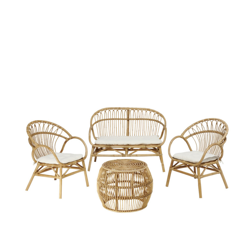salon de jardin en rotin
